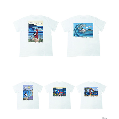 「SURF MICKEY COLLECTION」から、ハワイの人気アーティスト「Heather Brown」とのカプセルコレクションが登場！