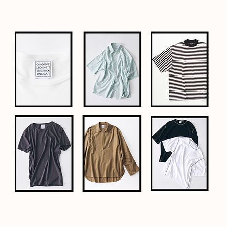 あえてゆったり着る「GGG」の上質ユニセックスTシャツ＆シャツ