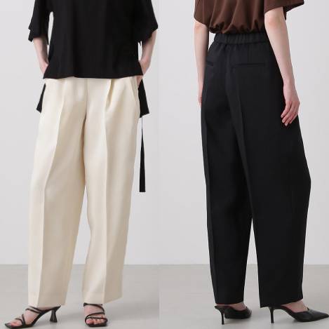 ＜PICK UP＞立体感のあるフォルムの美しいソフトバレルパンツ