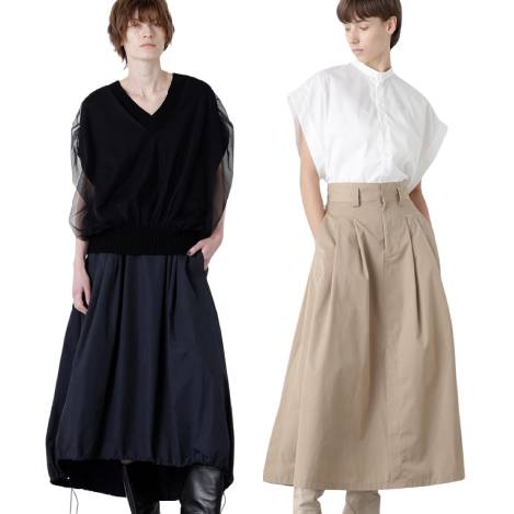 ＜PICK UP＞カジュアルなエッセンスが効いたタフタスカート