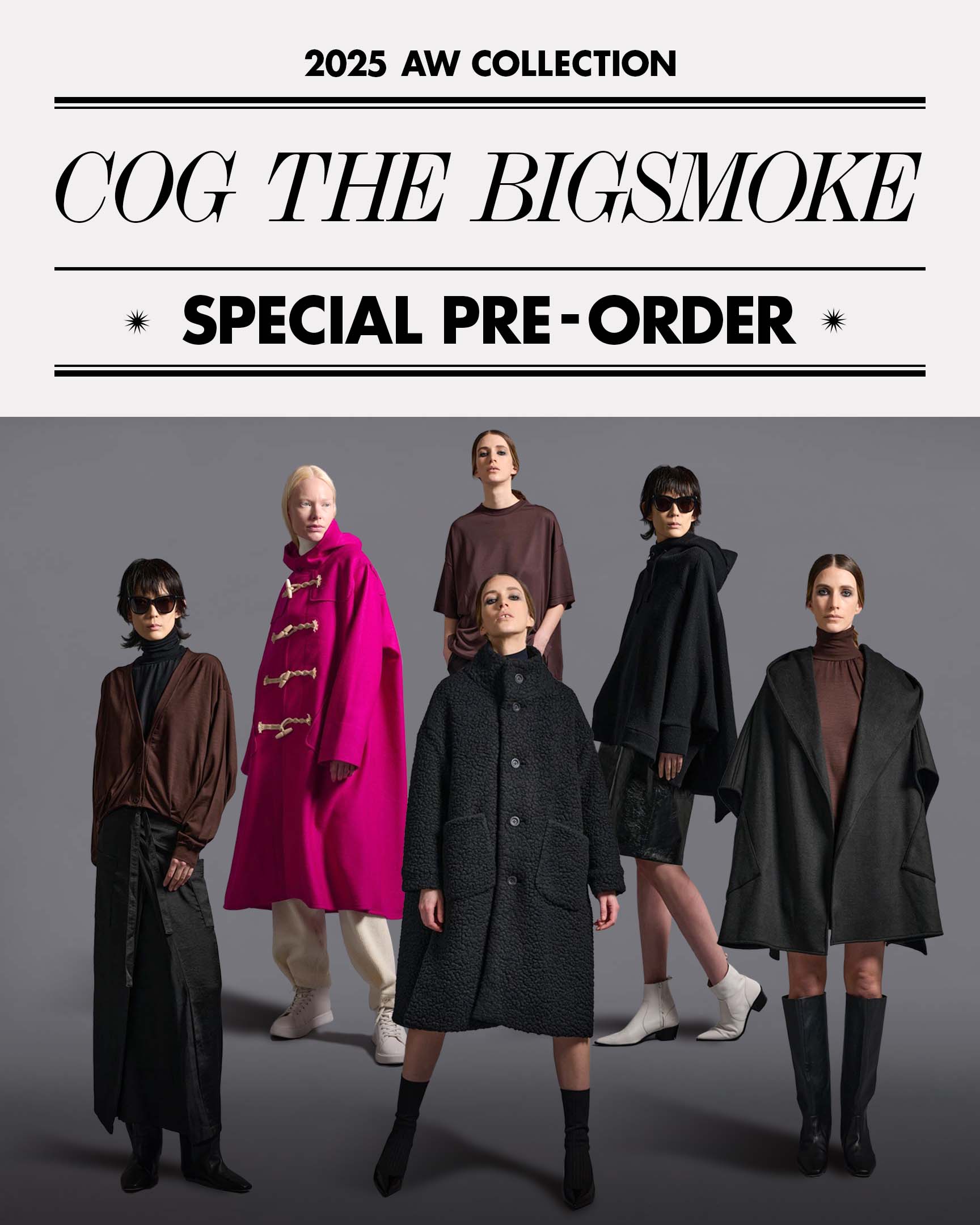 人気アウターも登場！　「コグ ザ ビッグスモーク」の秋冬コレクション