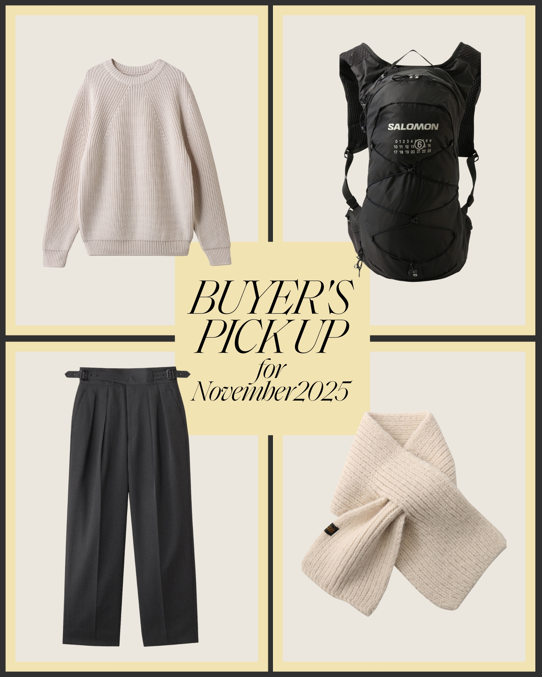 メンズバイヤーが今月着たいアイテムをピックアップ