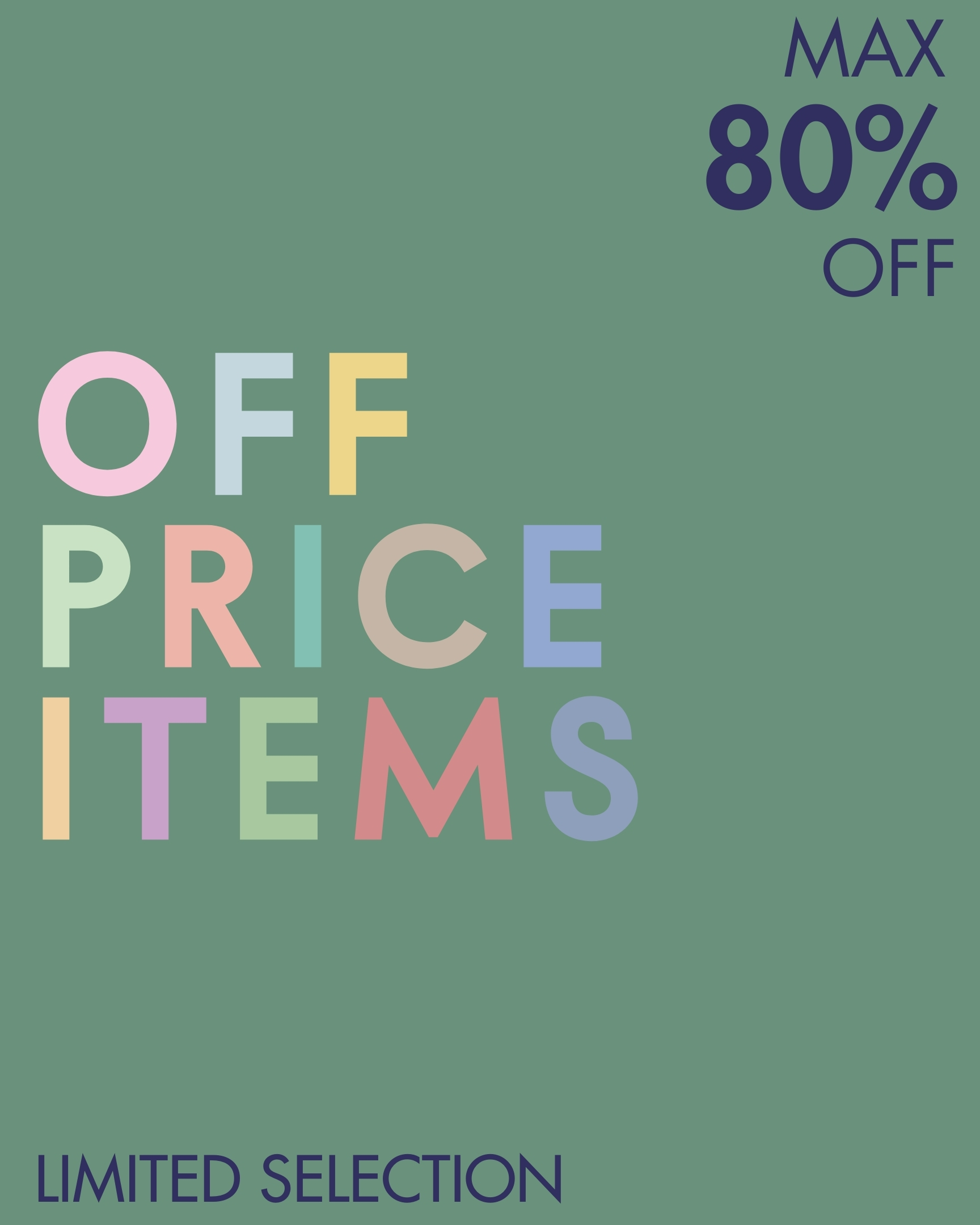 OFF PRICE ITEMS │ 気になるアイテムが特別なプライスで登場！