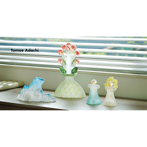 「安達知江」ガラスオブジェ第２弾。ホリデー気分を盛り上げて