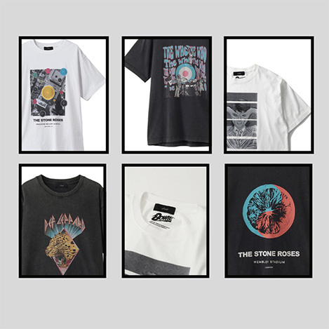 U/MUSIC - 音楽とファッションが交差する。英国レジェンドのアーティストTシャツコレクション