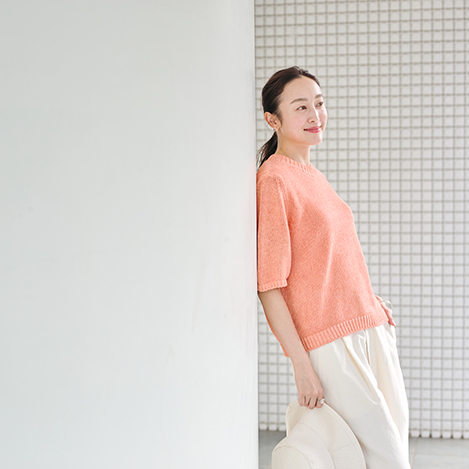 あたたかくなる季節は、「コットン×和紙」素材で軽やかな装いを