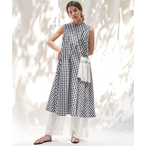 夏バカンスに着たい! オーガニックコットンのギンガムチェックウェア