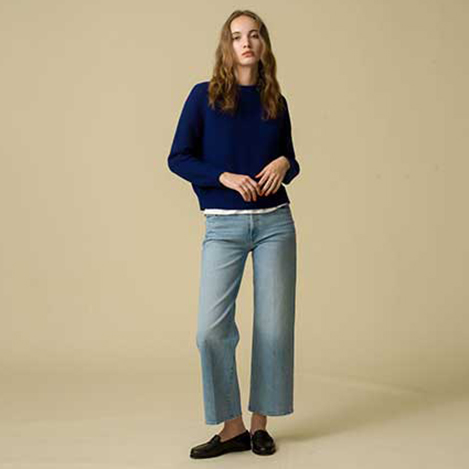 「マザー」の美脚ストレートデニム