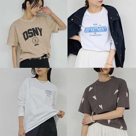 インナーにも最適!Tシャツ図鑑