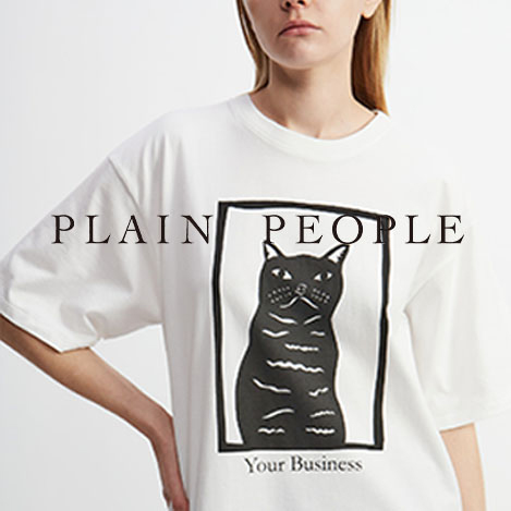 「プレインピープル」のオリジナルプリントTシャツ