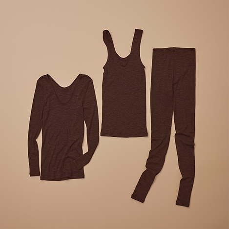 【NEW】人気素材で再登場!ウール100%ウォッシャブルインナー。