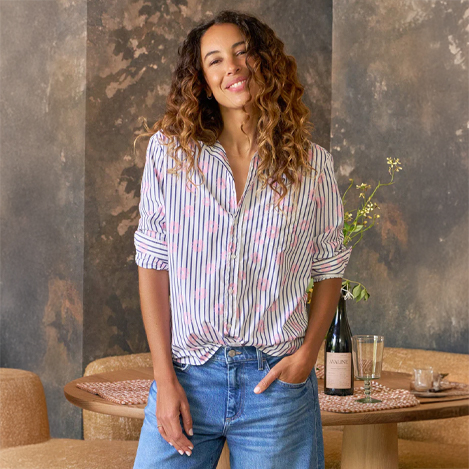 春を弾む「フランク&アイリーン」の心はずむシャツ