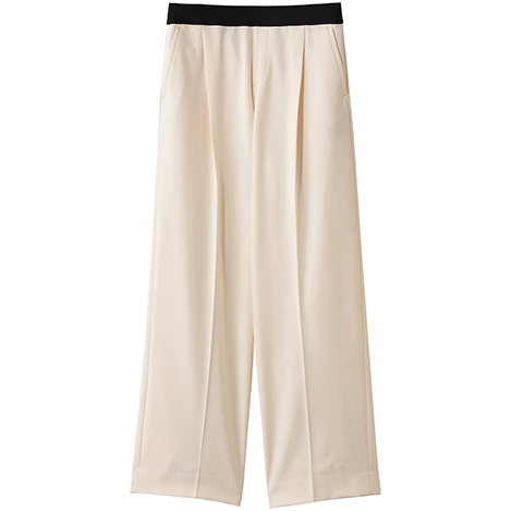 美脚とあたたかさを両立する「エムフィル」の裏起毛ワイドイージートラウザーズ