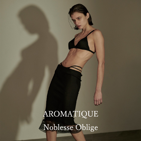 英ランジェリーブランドとのコラボ「AROMATIQUE ×Noblesse Oblige(アロマティック バイ ノブレスオブリージュ)」が新登場