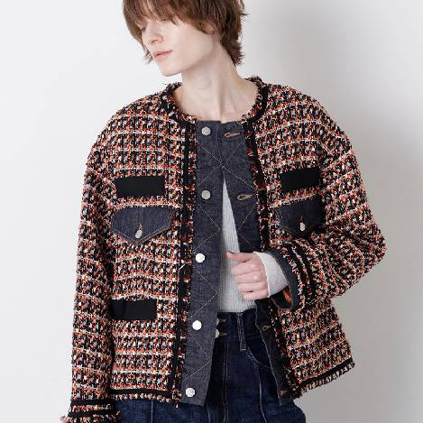 <PICK UP>デニム合わせが好バランスなツイードジャケット