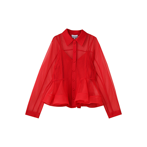 目を奪われる「ガニ―」新作の華やぎブラウス