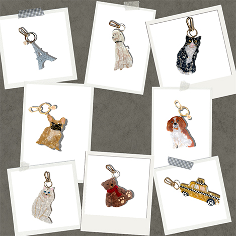 今どきバッグはチャームが主役! 大注目の「バッグチャーム」が勢ぞろい